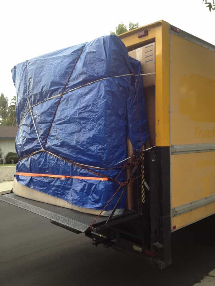 Pyramid Movers truck prepared for a move