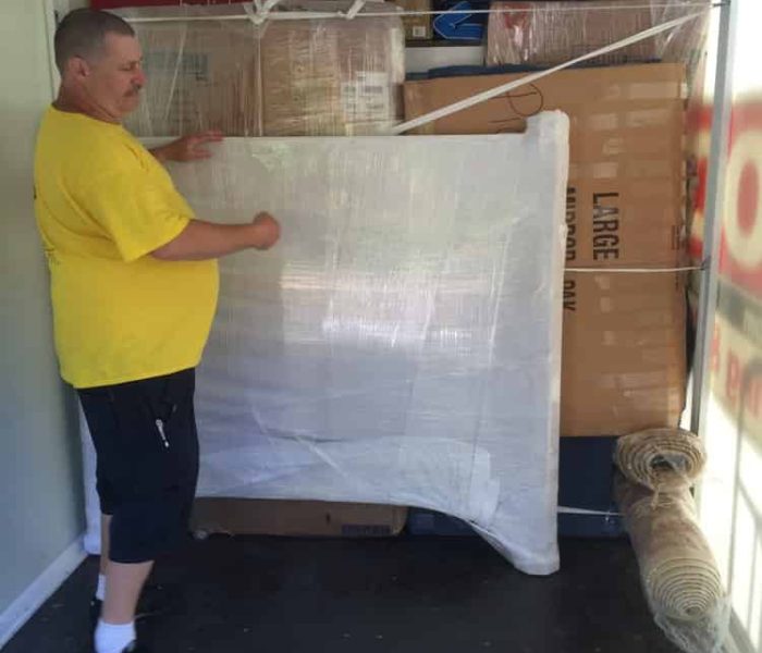 Pyramid loading up a POD for a customer.