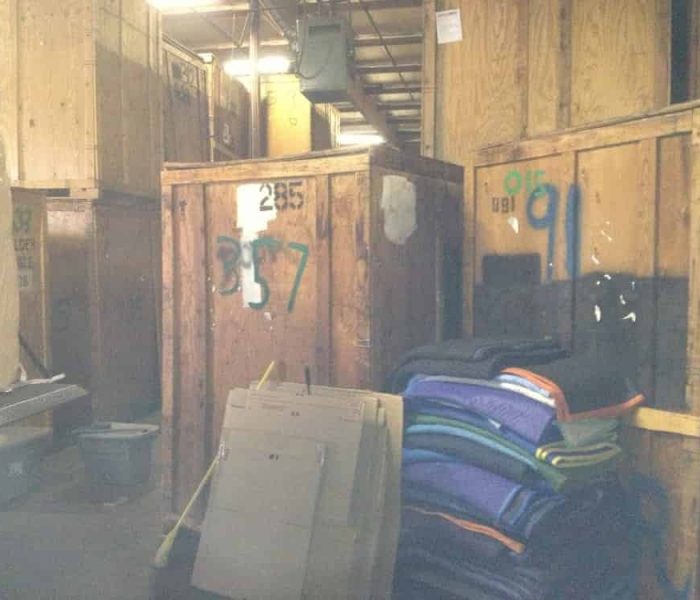 Storage facility at Pyramid Movers.