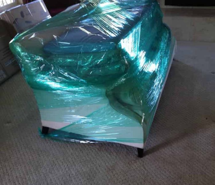 Couch's first step before being blanketed.