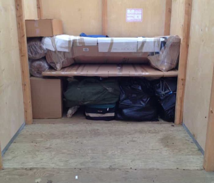 Pyramid loading and stacking a POD for cross country moving.