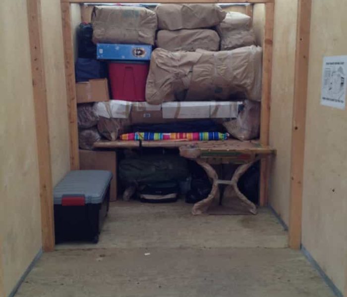 Pyramid loading and stacking a POD for cross country moving.