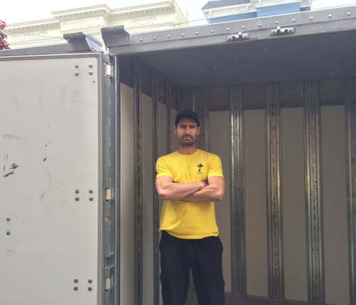 Owner (Rusty) getting ready to start moving.