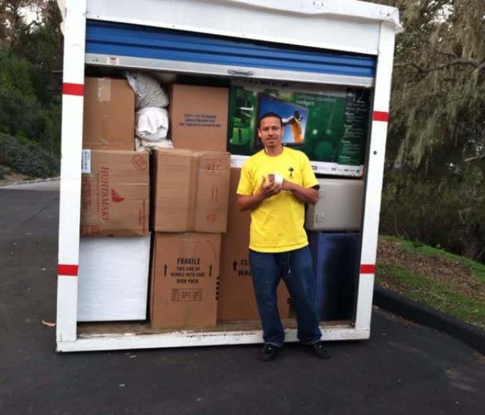 Pyramid Mover happy with his loading and stacking.